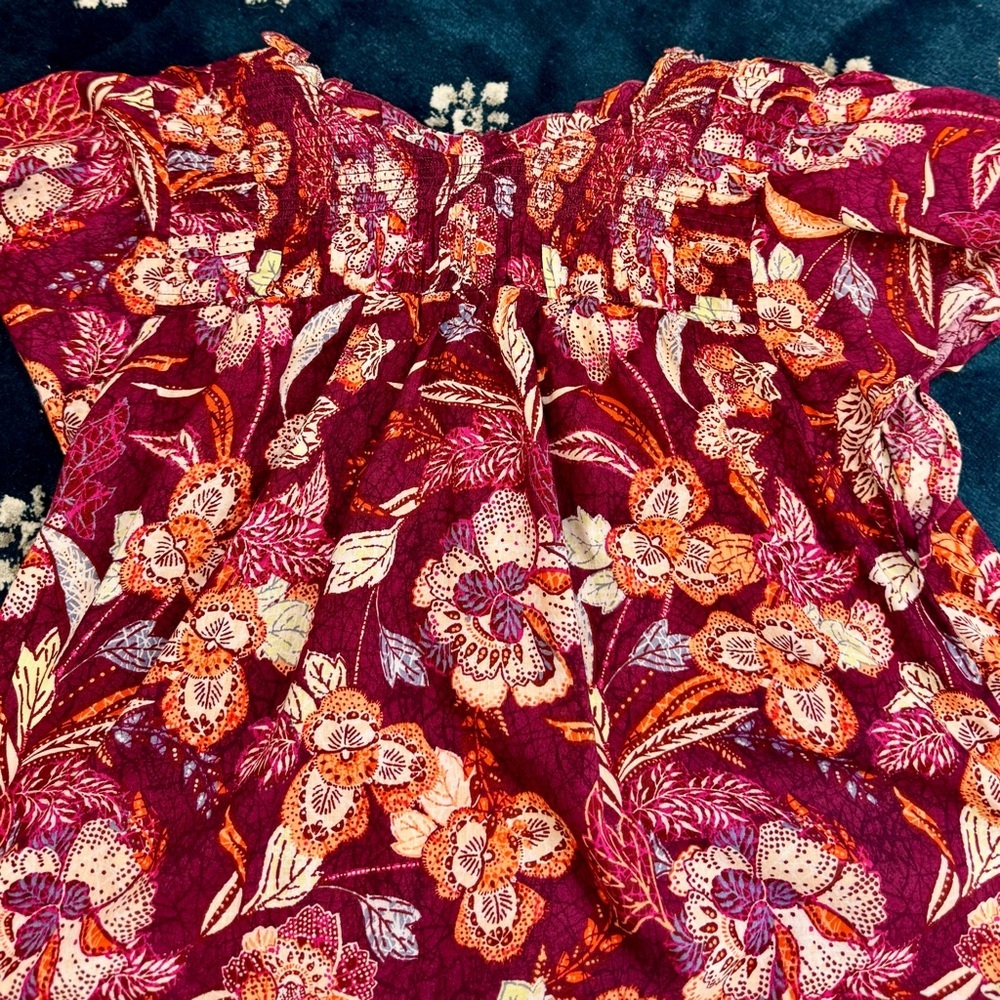 Old Navy | Floral Peasant Blouse – Size M - Picture 12 of 14